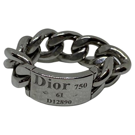 christian dior chain link ring